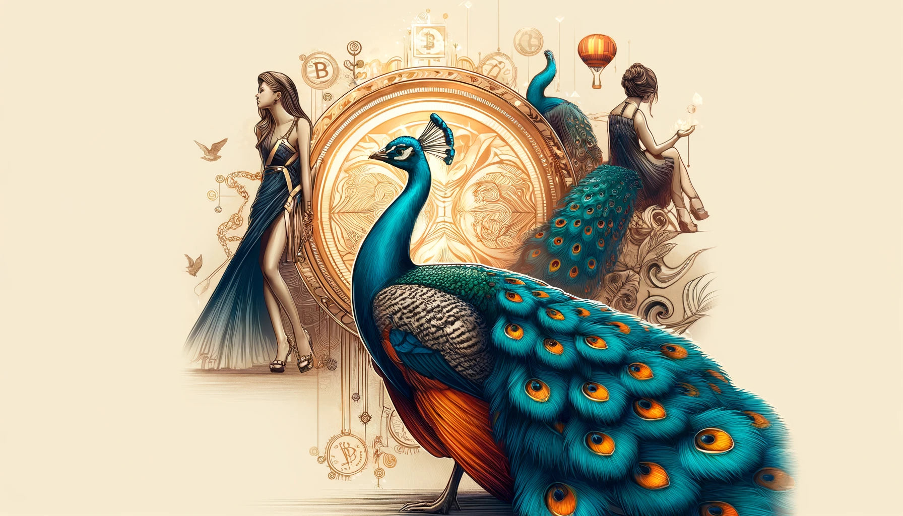 Die Majestät des Pfaus und die Verbindung zu Bitcoin: Die "majestic peacock collection"